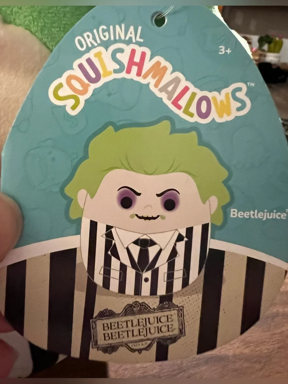 New! Beetlejuice Squishmallow Halloween 8 in Plush Toy Gothic Cult Classic NWT